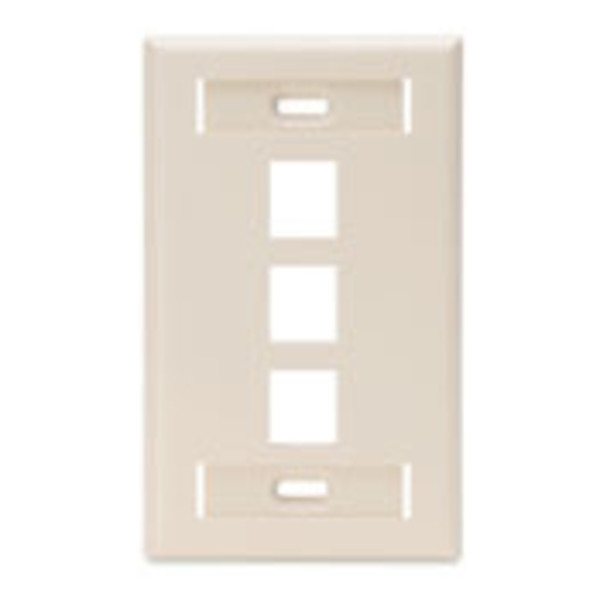 Leviton Number of Gangs: 1 High-Impact Plastic, Light Almond 42080-3TS